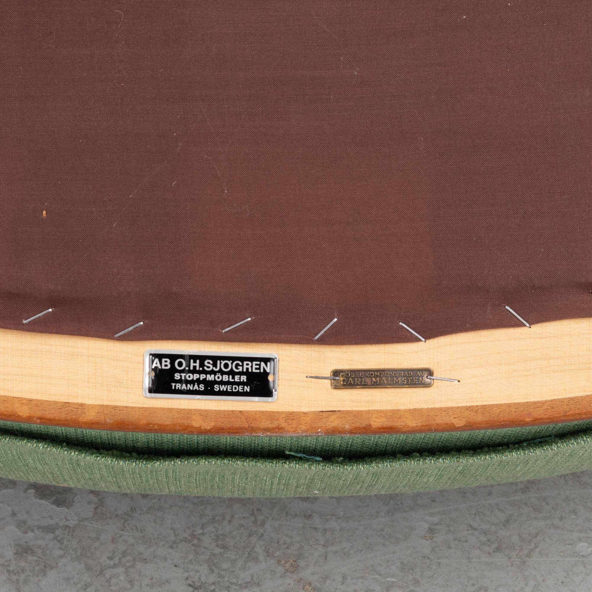 Carl Malmsten, armchair, "Vår Fru", AB O.H. Sjögren, Tranås.