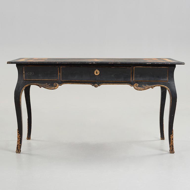 A Swedish Rococo 18th century writing table.