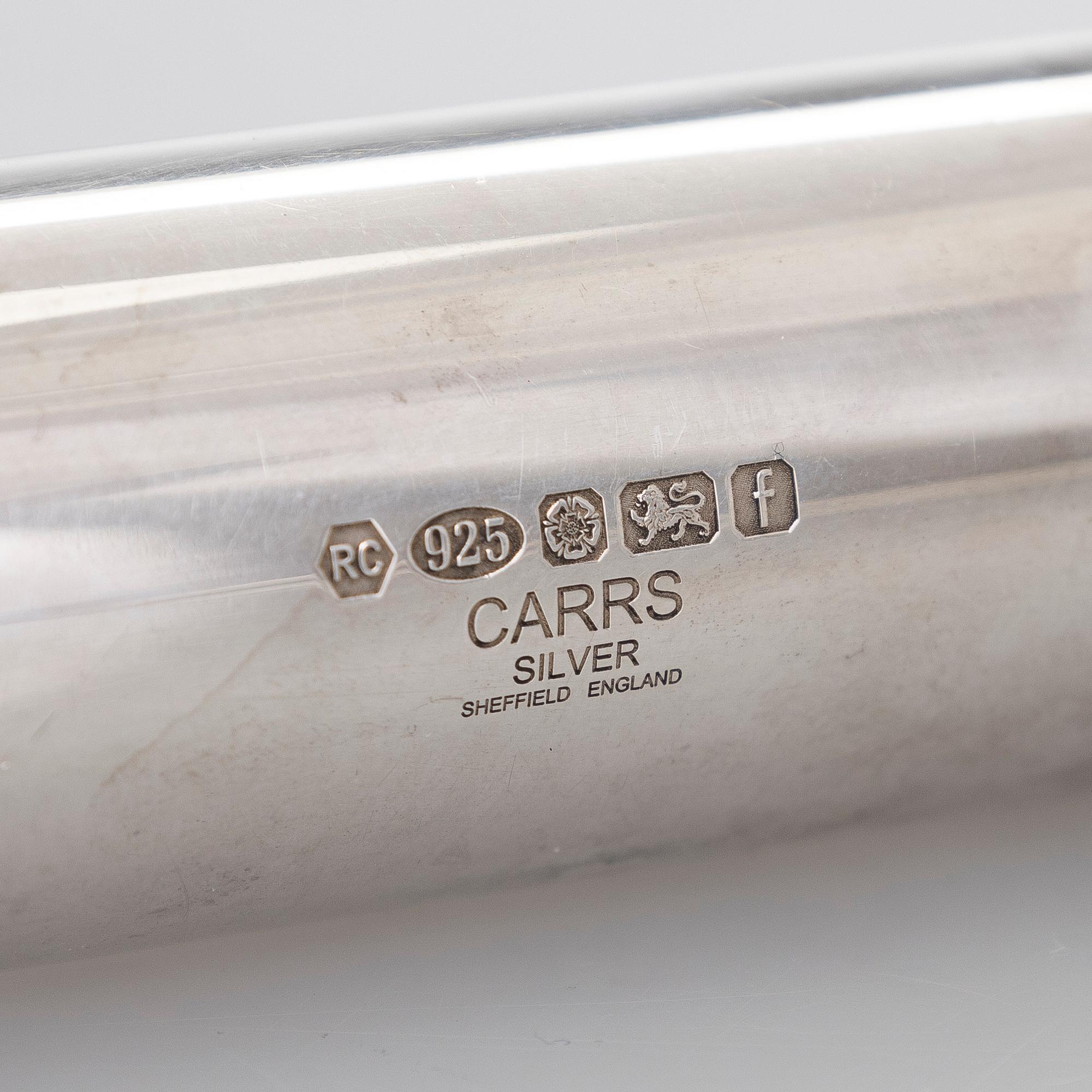 Sikarikotelo ja sikarileikkuri, sterlinghopeaa, Carrs, Sheffield 2005, ja Birmingham vuonna 2000.