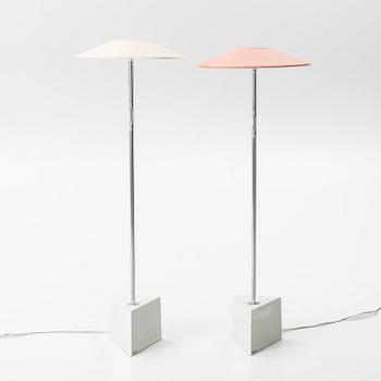 Lars Bessfelt & Christian von Sydow, floor lamps, 2 pcs, "Triggy", Atelier Lyktan, Åhus, 1980s.