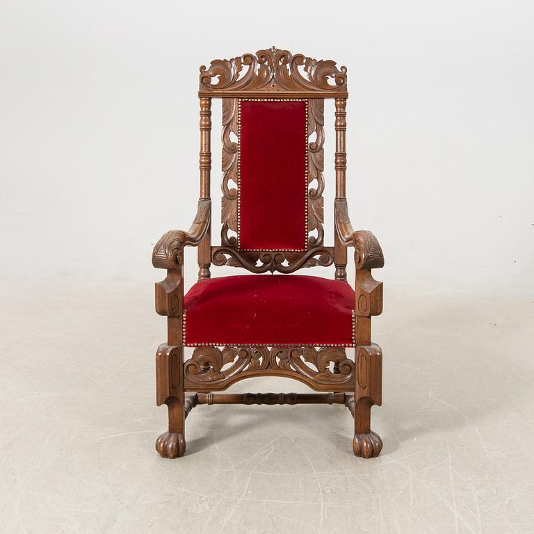 Karmstol Barock-stil 1900-talets första hälft.