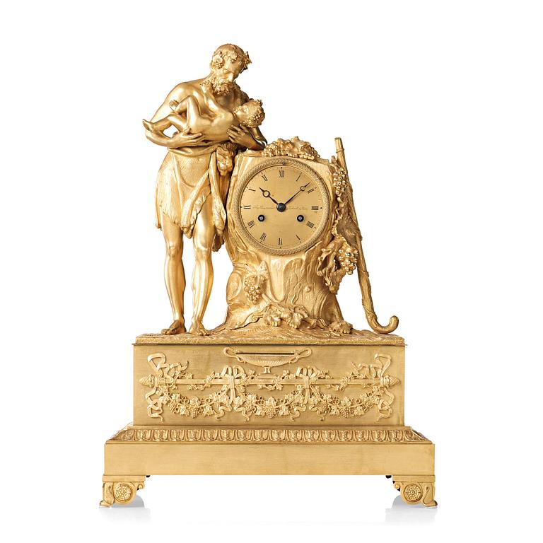 A French Empire early 19th century mantel clock.