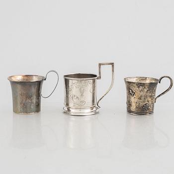 Six pieces of silver, including C.G.Hallberg & GAB, Sweden.