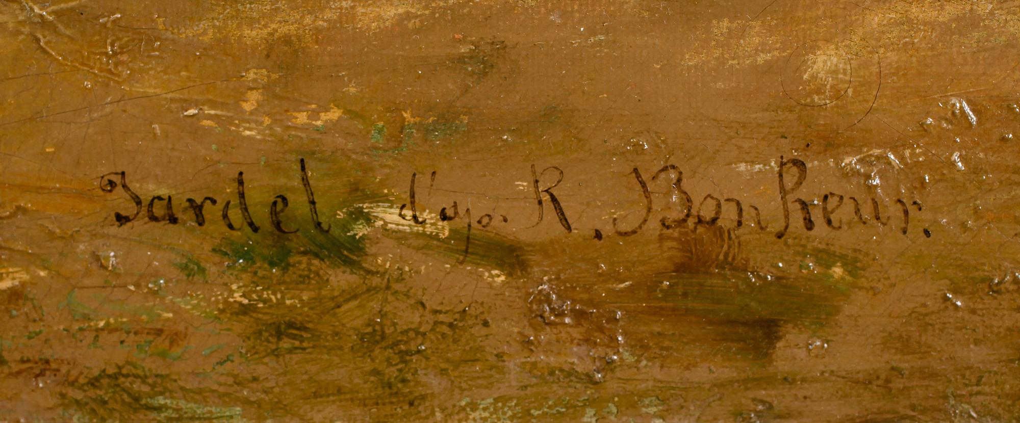 ROSA BONHEUR, kopia efter, olja på duk, möjligen signerad Dardel - R Bonheur.