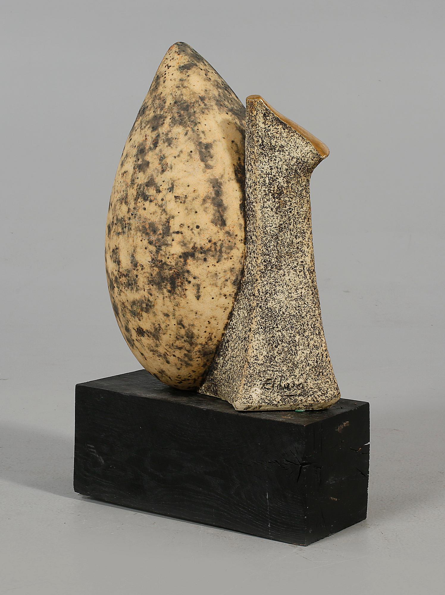 ALF EKBERG, skulptur, stengods, signerad.