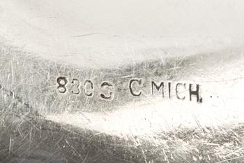 SKÅLFAT, silverhalt 830. Rokokostil.  Import. Vikt ca 321g.