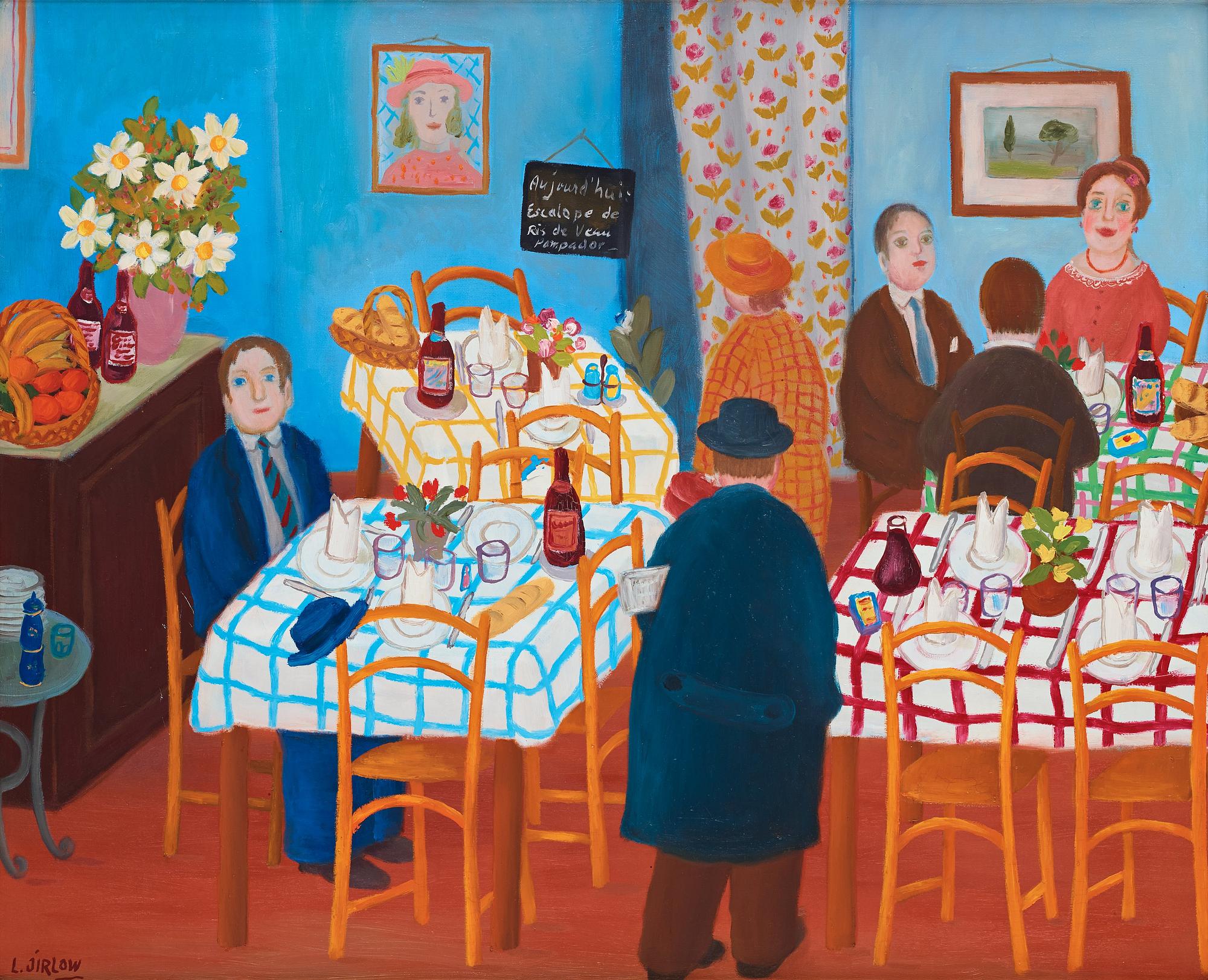 Lennart Jirlow, Restaurant with guests.