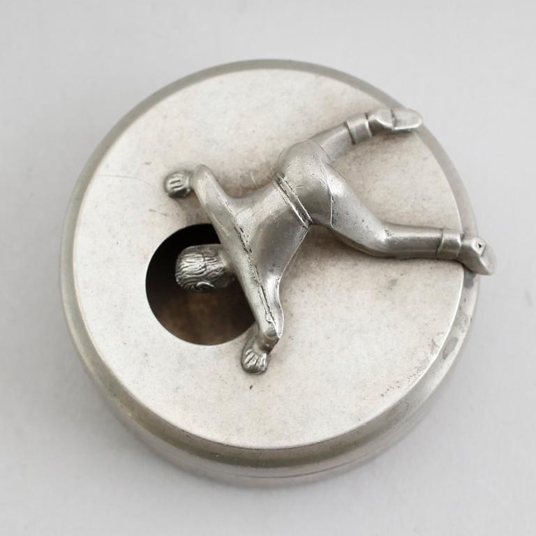 MANSCHETTKNAPPSASK, tenn, Widerholm & Dahlberg, Eskilstuna,