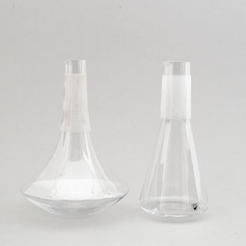 ERIKA LAGERBIELKE, karaffer, 2+2 st, "Divine", glas, Orrefors, 2000-tal.