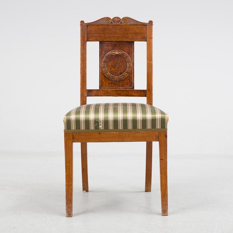 A 19th century desk and chair.