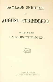 BÖCKER, 35 vol, Strindbergs samlade skrifter, Albert Bonniers förlag 1930-tal.