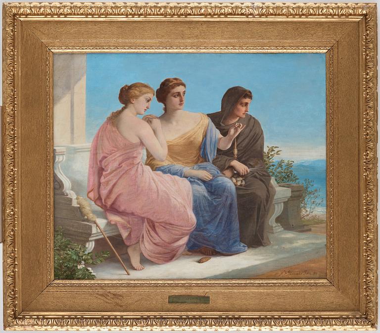 Nils Jakob Olsson Blommér, The three Graces.