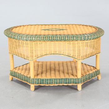 A set of rattan furniture from Bruka, Stockholm, second half of the 20th century.