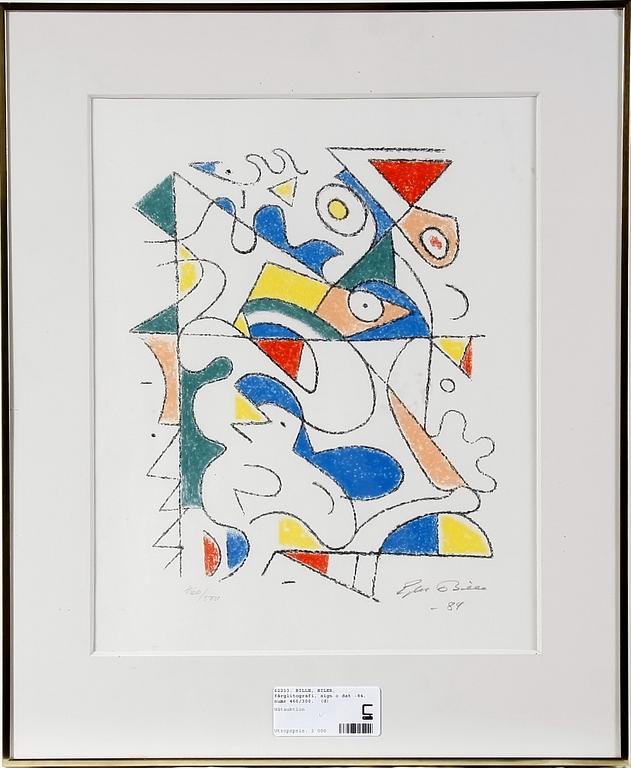 BILLE, EILER, färglitografi, sign o dat -84, numr 460/300.