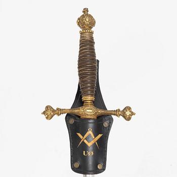 A masonic sword from around the year 1900.