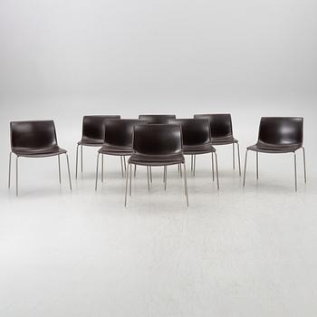 Lievore Altherr Molina, chairs 8 pcs, "Catifa", Arper, Italy.