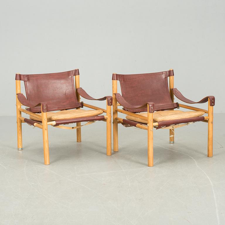 FÅTÖLJER, ett par. "Sirocco", Arne Norell, modellen formgiven 1964.