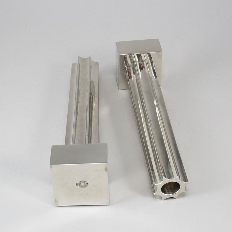 Gustaf Nordenskiöld, a pair of 'Kolonn' pewter candlesticks from Svenskt Tenn, 2019.
