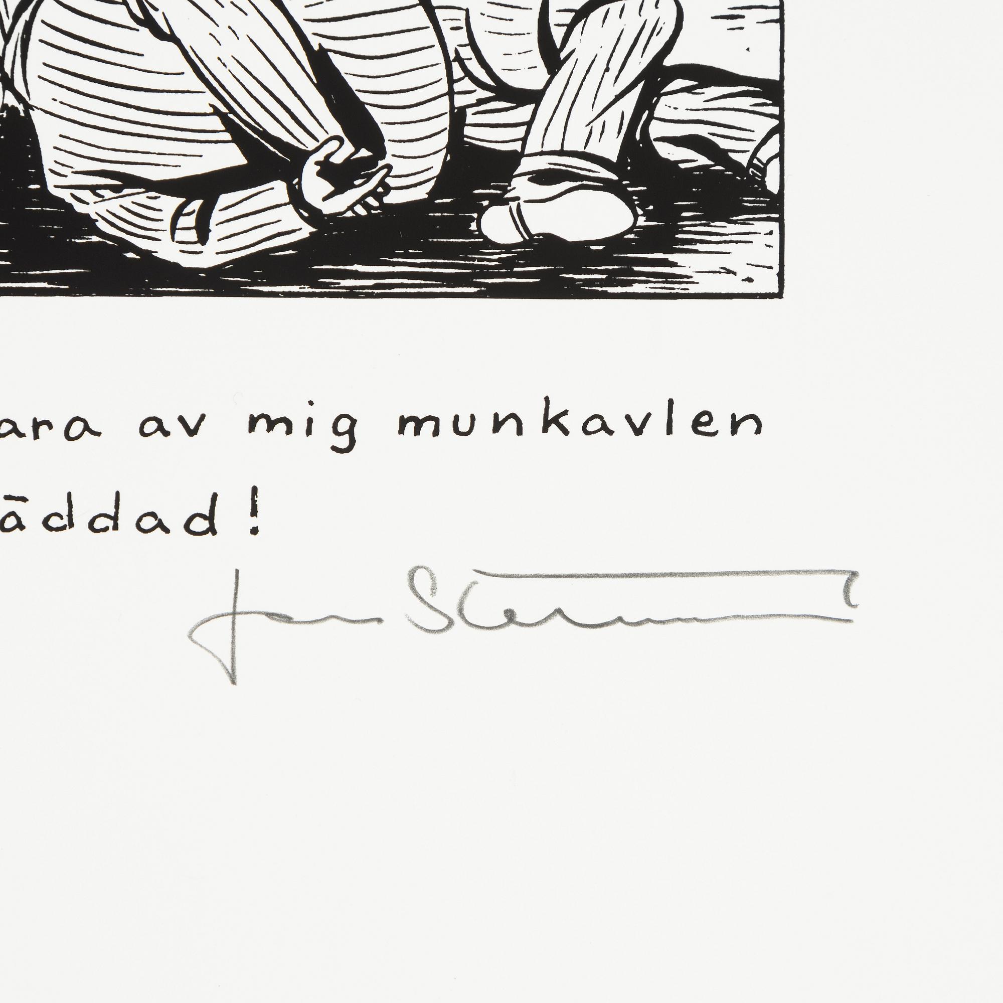 Jan Stenmark, digital print signed numbered 20/100.