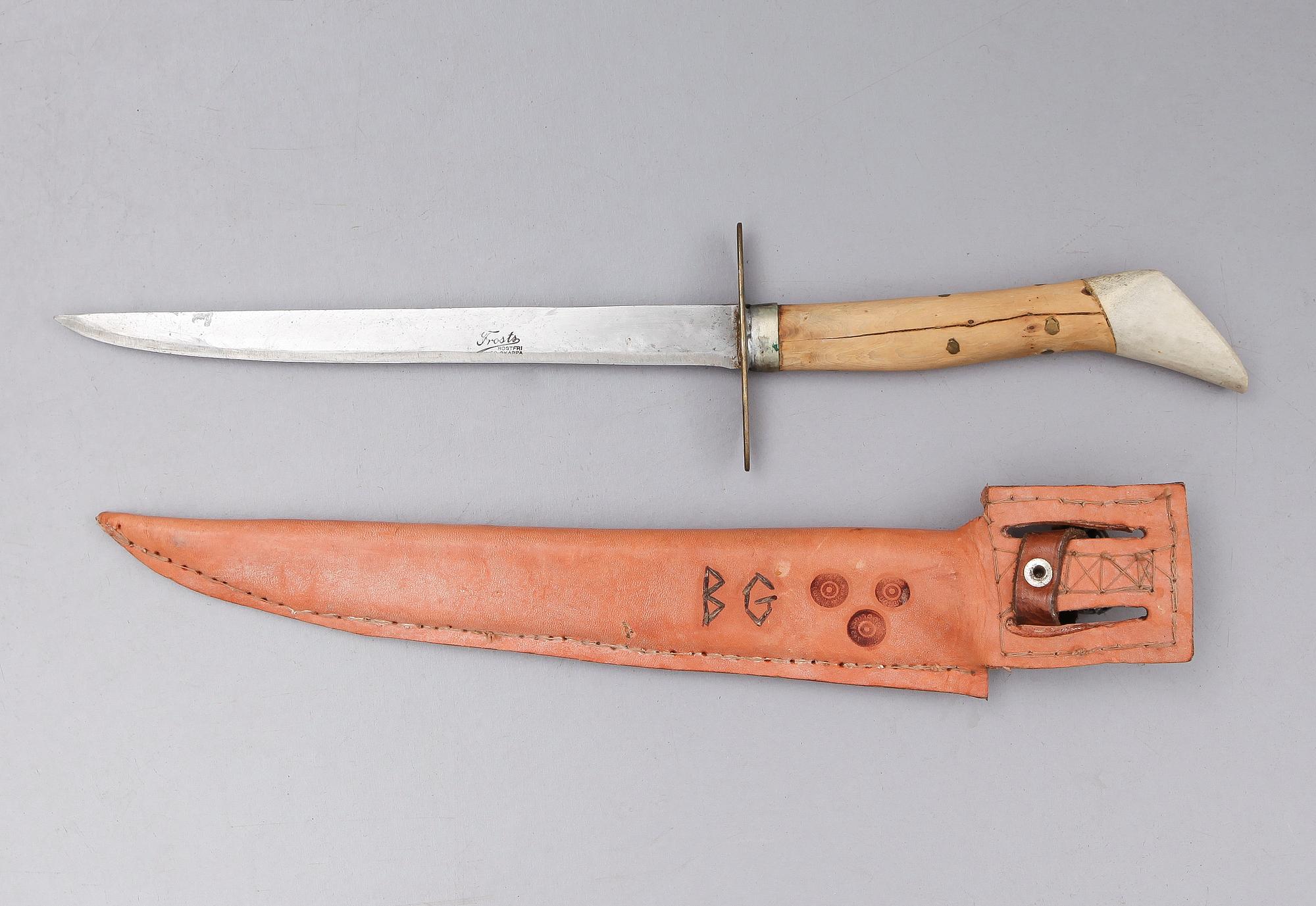 MORAKNIV, märkt Erik Frost, Mora, 1900-talets mitt.