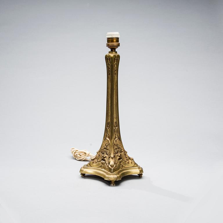 BORDSLAMPA, brons, Frankrike sekelskiftet 1800/1900.