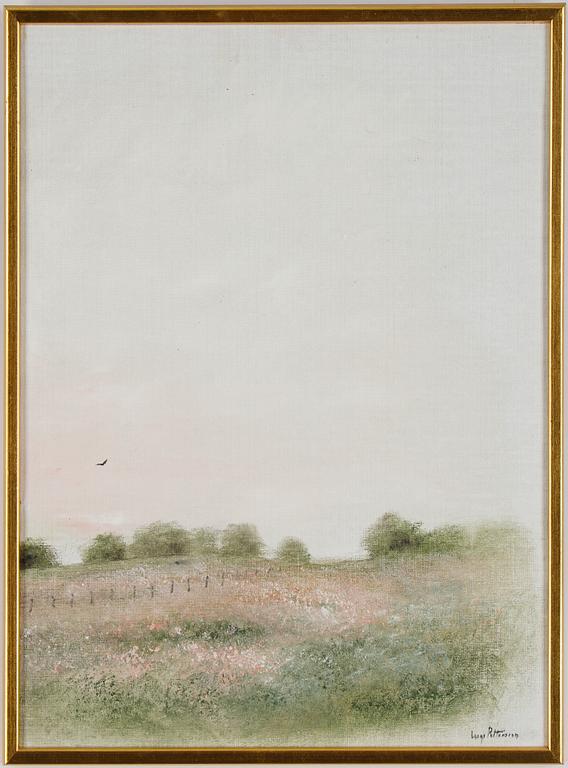 Inge Pettersson, triptych, oil on canvas, signed.