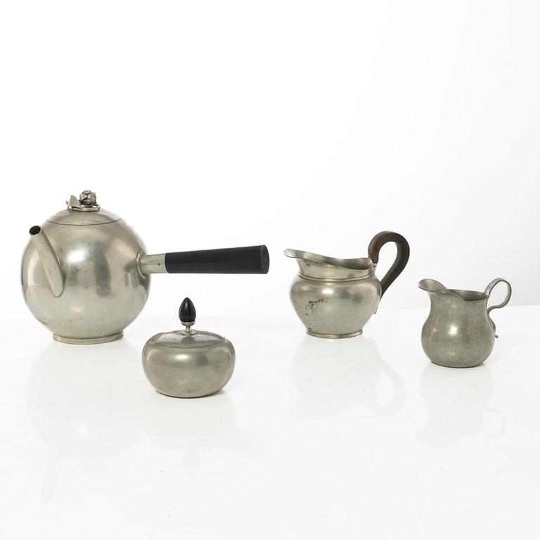 Nils Fougstedt, A four piece pewter coffee service, Svenskt Tenn, 1931 - 1946.