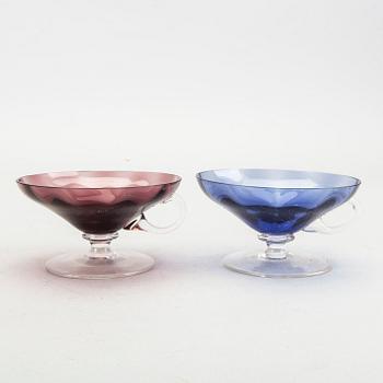 Glasservis, 7+12 delar, Italien 1900-talets mitt.
