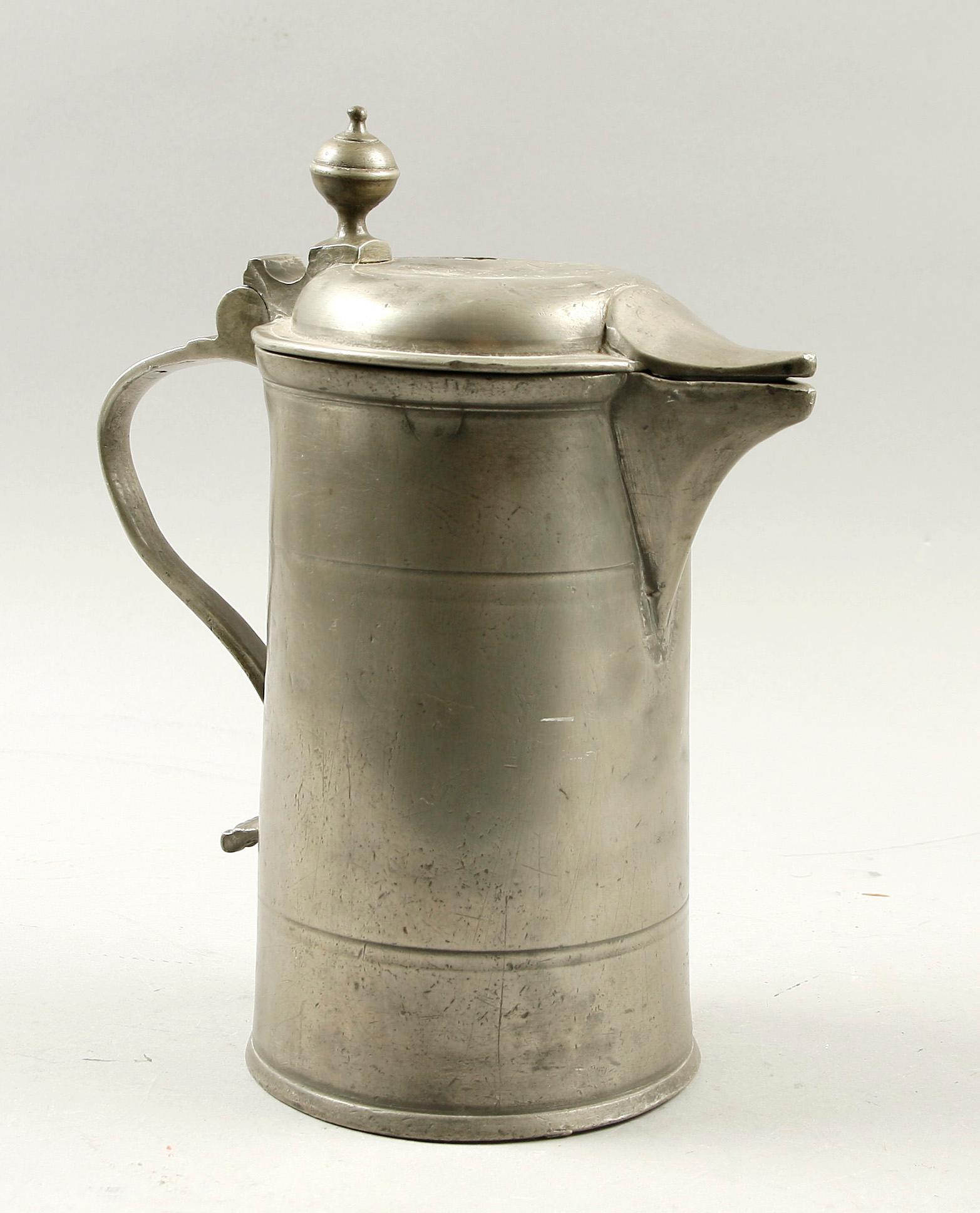 CYLINDERSTOP, tenn, märkt på locket MAZZZ 1720.