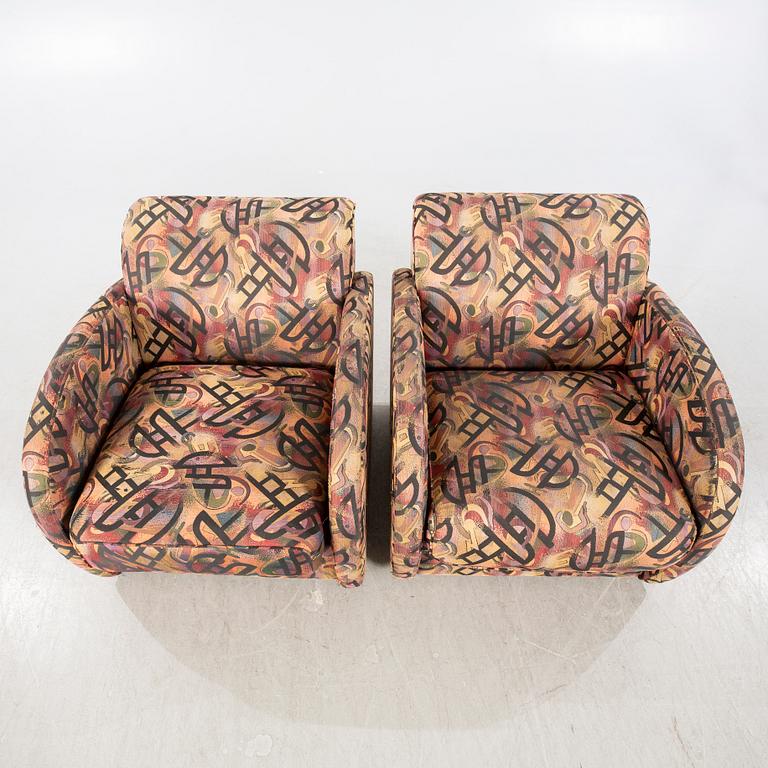 Fåtöljer, ett par, Art deco-stil, 1900-talets andra hälft.
