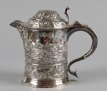 STOP, silver, otydliga stämplar, London ev Exeter, England. 1800-tal. 850 g.