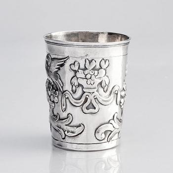 A Russian silver beaker, mark of Feodor Petrov, Moscow 1783.