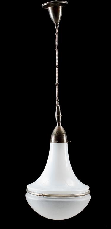 LAMPA, glas och metall, 1900-talets första hälft, h 107.