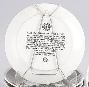 PARTI JULTALLRIKAR, 10 st, porslin, Gustavsberg, 1973-1982.