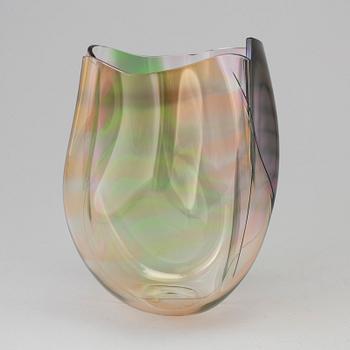 GUNNAR CYRÉN, vas, glas, "Cyrano", Orrefors Unique, signerad och daterad 85.