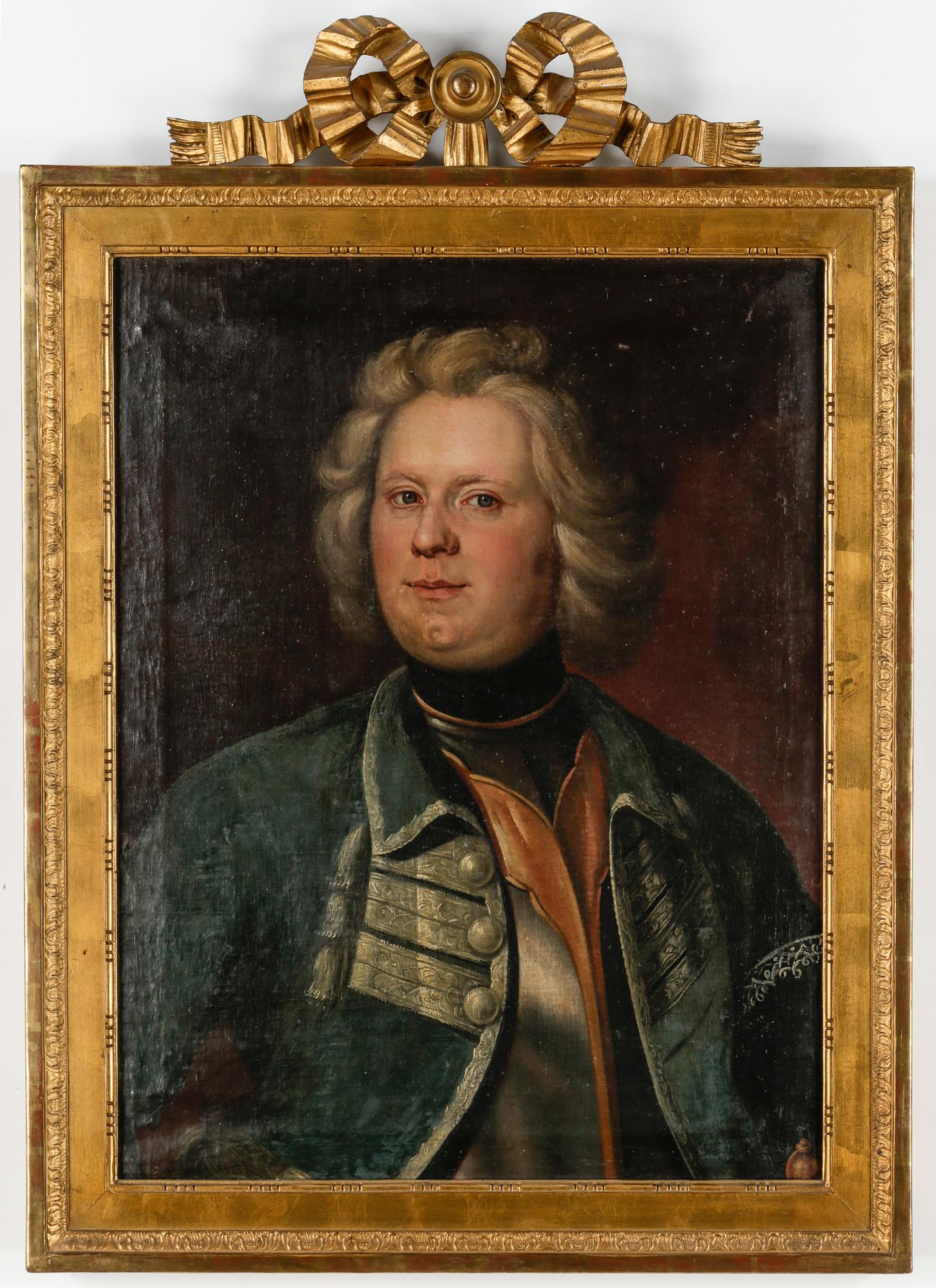 OKÄND KONSTNÄR, olja på duk, 1700-talets första hälft.