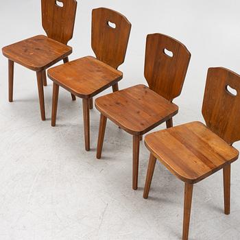 Chairs, set of 4, sports cabin model, first half of the 20th century.