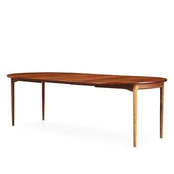 90. An Ib Kofod Larsen palisander dining table, Säffle Möbelfabrik, Sweden 1960's.