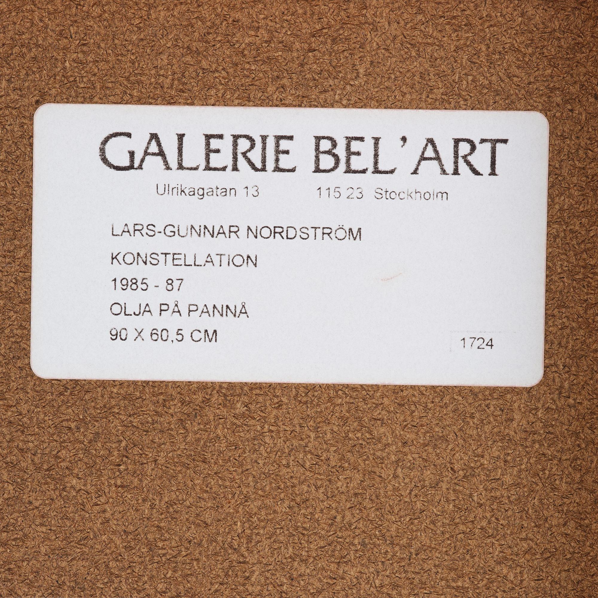 Lars-Gunnar Nordström, "Konstellation".