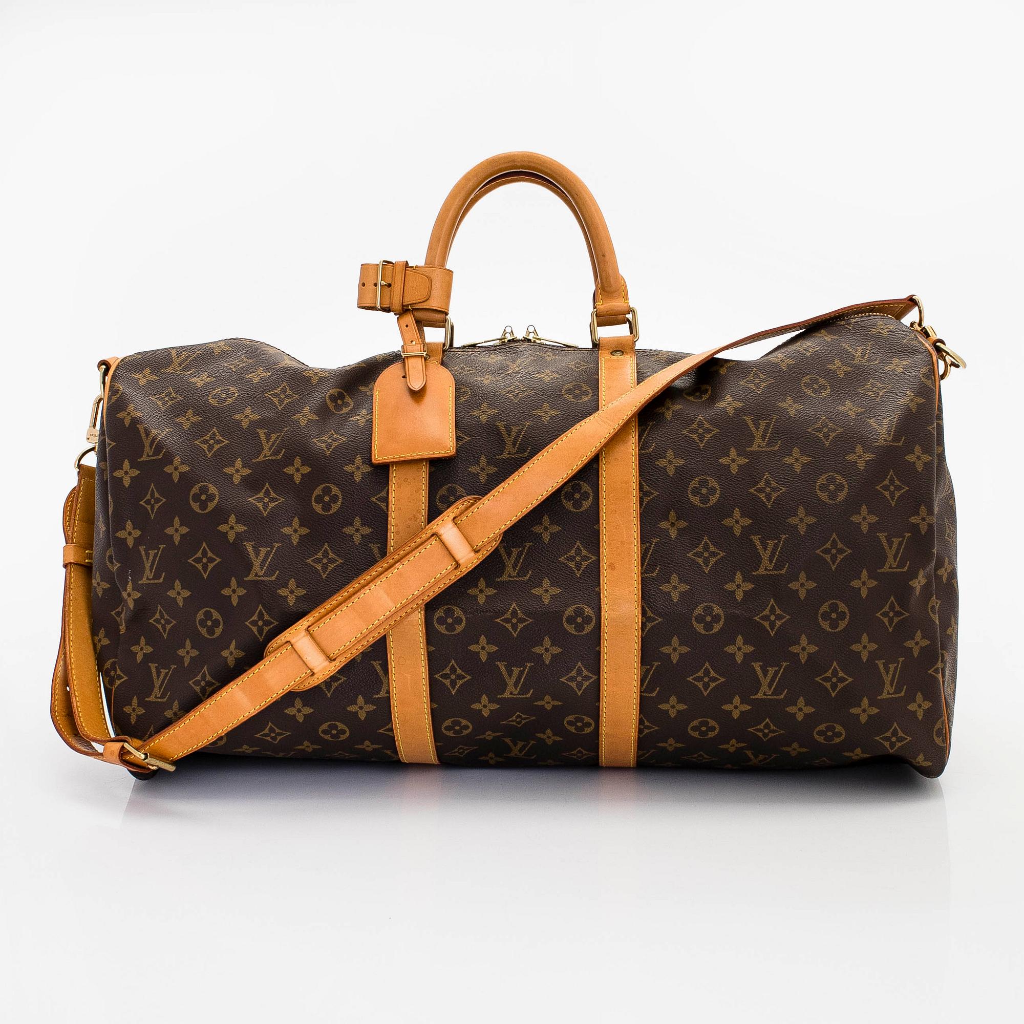 Louis Vuitton, a Monogram Canvas 'Keepall 55 Bandoulière' weekend bag.