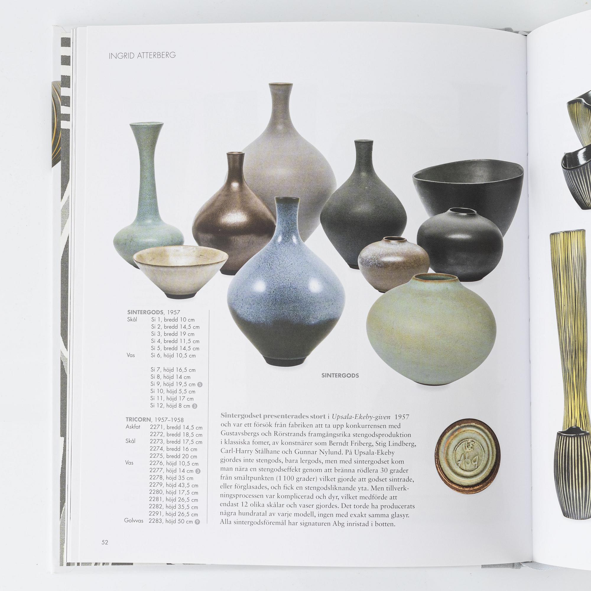 Böcker om svensk keramik. 19 st..