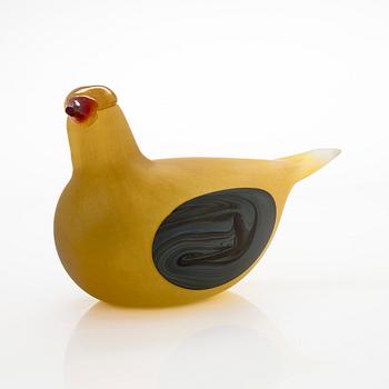 Oiva Toikka, A glass bird, 'Golden Dove', signed O. Toikka Nuutajärvi.