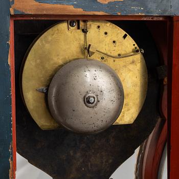 Clock, Rococo style with partially older parts, around the year 1900.