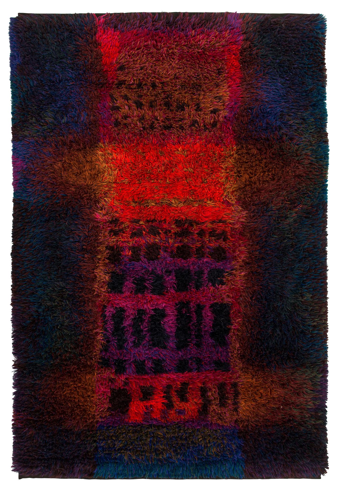 Ritva Puotila,  rya, för Finska handarbetets vänner. Ca 188 x 128 cm.
