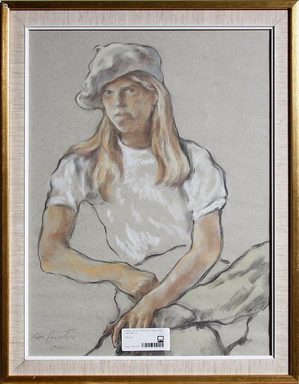 LOTTE LASERSTEIN, pastell, sign o dat 1982.