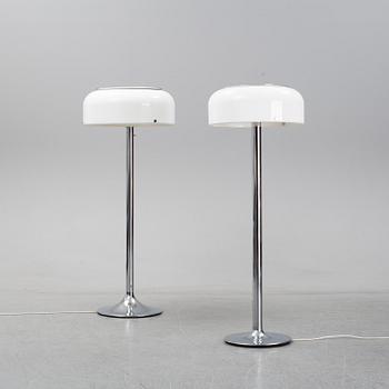 ANDERS PEHRSON, golvlampor, 2 st, "Knubbling", Atelje Lyktan, Åhus.