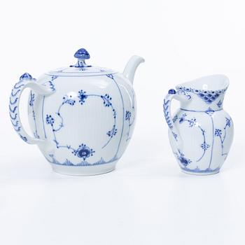 Royal Copenhagen, a 36-piece tea service, 'Blue Fluted', Denmark.