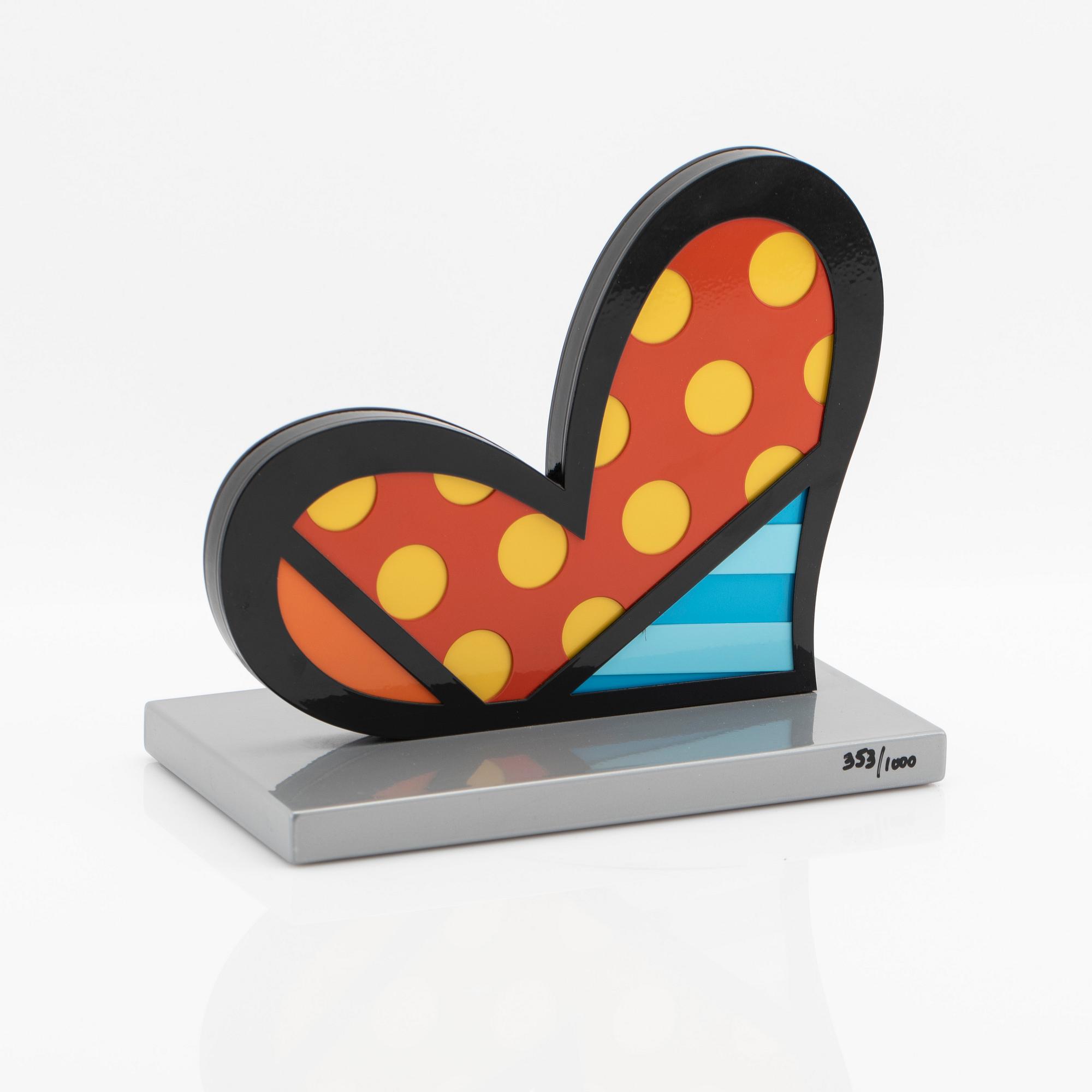 Romero Britto, sculpture, "FOR YOU".