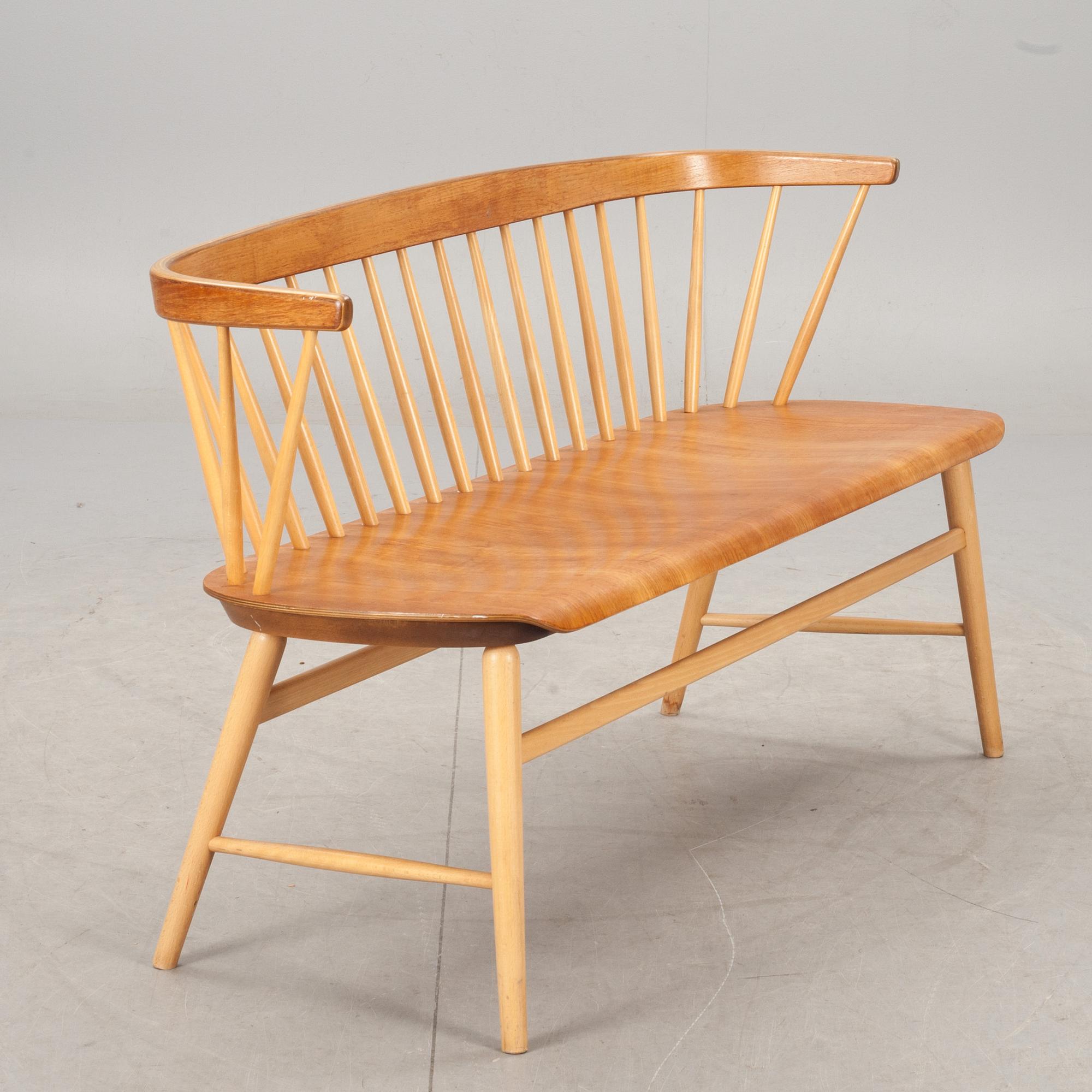 SOFFA, "Florett nr 150", AB Bröderna Wigells stolfabrik, 1900-talets mitt/andra hälft.