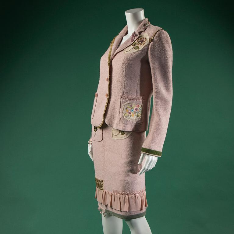 DRÄKT, MOSCHINO, italiensk storlek 40/42.